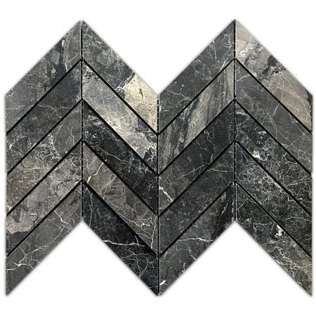 Ivy Space 23x30.5cm Πλακάκι Chevron Black Argo