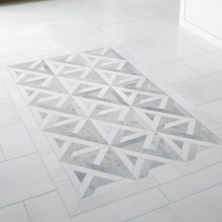 Ivy Space 23x30.5cm Πλακάκι Parquet Diagonal Thassos Grey