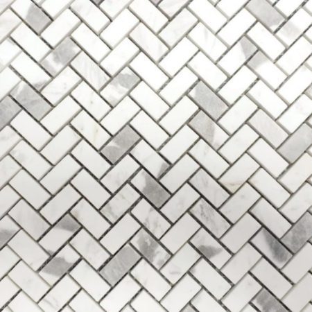 Ivy Space 28.7x28.7cm Πλακάκι Herringbone Calacatta Cremo Mini 2