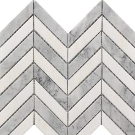 chevron thassos grey double ivyspace