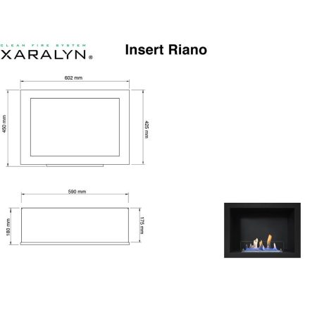 Xaralyn Riano insert τζάκι βιοαιθανόλης