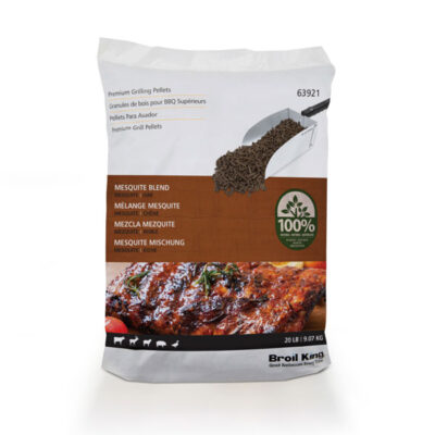Το μείγμα pellet χαρουπιάς (mesquite) και βελανιδιάς (oak) της Broil King προσφέρει την πιο τολμηρή και έντονη από όλες τις υπάρχουσες γεύσεις! Ενισχύει φυσικά τα αρώματα των συνταγών σας και είναι ιδανικό για το κυνήγι και το κόκκινο κρέας. Τα pellet της Broil King είναι 100% φυσικά και περιέχουν μόνο ξύλο ανώτερης ποιότητας, χωρίς πρόσθετα έλαια ή συνθετικά. H σακούλα ζυγίζει 9 κιλά και είναι επανασφραγιζόμενη.