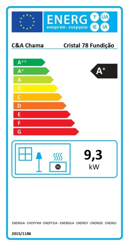 Chama C&A Cristal 78 μαντέμι Energy label