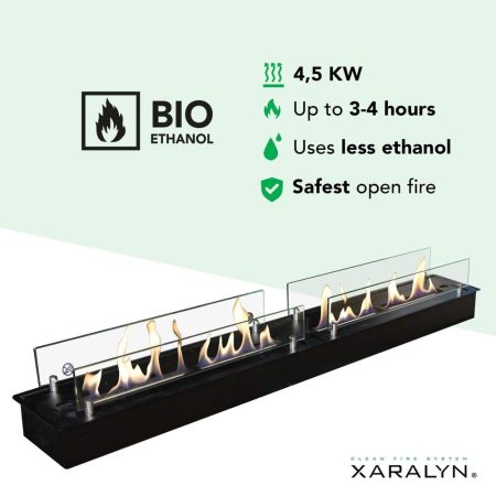 Bio ethanol καυστηρας μαυρος XXL χαρακηριστικα