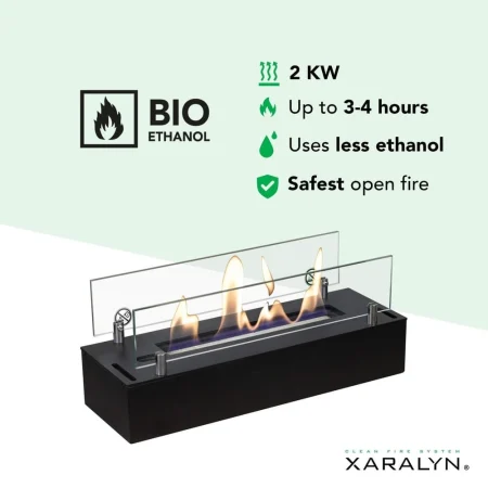 Bio ethanol καυστηρας μαυρος S χαρακηριστικα