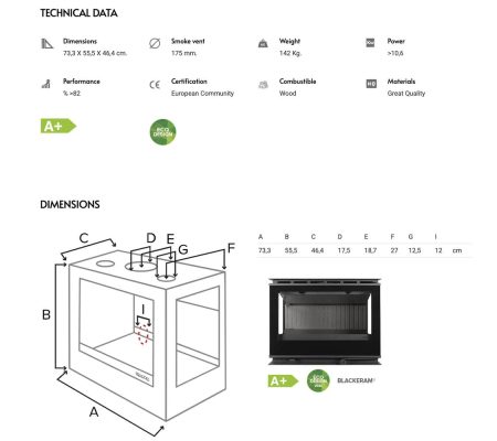 Bellido Cristal 80 Lateral 3L πανοραμικο specs
