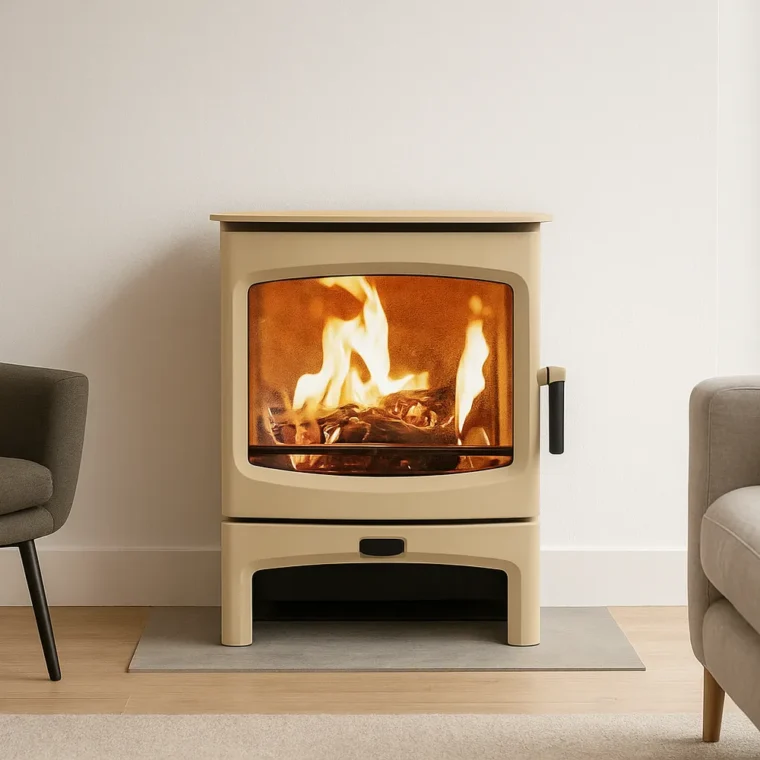 Charnwood Aire 7 LOW stand almond room