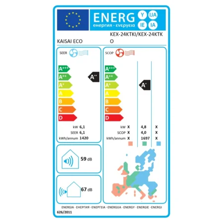 KAISAI ECO 24000 Energy Label
